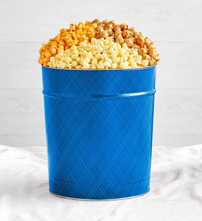 Simply Blue 3 Flavor Popcorn Tins